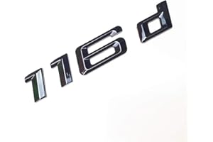 MCK Auto 116d nero lucido bagagliaio posteriore logo emblema Tuning per E81 E82 E87 E88 F20 F21 F52 HB4L1