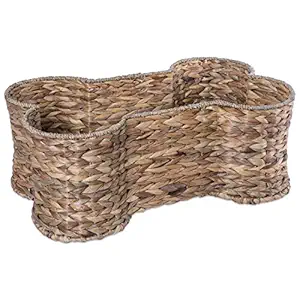 DII Bone Dry Large Hyacinth Bone Shape Storage Basket, 24x15x9