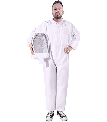 Imkeranzug, Overall + Wulstkragen Z. Anbringung Eines Imkerhutes, Imkerschleiers