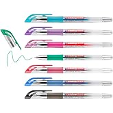 edding 2185 jel roller - siyah, kırmızı, mavi, yeşil, mor, pembe, a&ccedil;ık mavi - 7 kalem - 0,7 mm