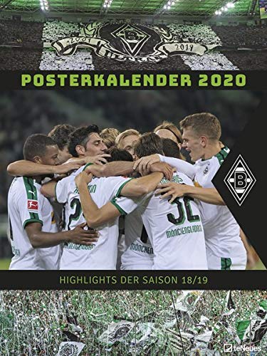 Borussia Mönchengladbach 2020 - 48x64cm - Fußballkalender - Posterkalender XL