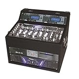 Die Schaltzentrale des PA-Sets ist der 4-Kanal-Mixer Ibiza DJM-102, der neben dem CD-Player weitere Musikquellen - etwa Plattenspieler - aufnehmen kann. Ein 10-Band-Equalizer hilft beim Feintuning Ihres Sets.