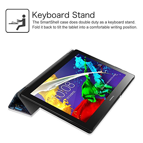 Fintie Lenovo Tab 2 A10-30 / Tab 2 A10-70 / Tab 3 10 Plus Hülle – Ultra Slim Superleicht Schutzhülle Tasche mit auto Sleep / Wake Funktion für Lenovo Tab 2 A10-30 / A10-30L / A10-30F / Tab 2 A10-70 / A10-70L / A10-70F / TAB3 10 Plus / Tab 3 10 Business 10,1 Zoll Tablet, Sternennacht - 6