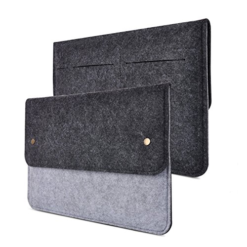 YESSBON Shockproof 11 / 11,6 Zoll Ultrabook Laptop Notebook Sleeve Beutel-Kasten-Beutel für Macbook Air und 11 / 11,6-Zoll Ultrabook Laptop-Schwarze& Grau