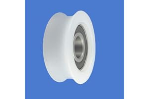 ZSCALE ZAB-S C50/24LL Profil- Kunststoffrolle mit Kugellager für Seil Polyamid Ø29-Ø60 Rollen (C50/24LL)