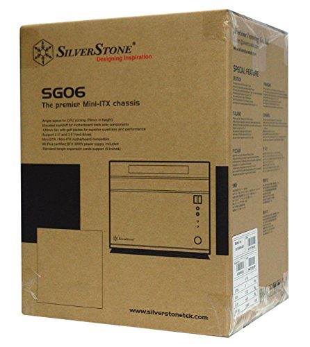 SilverStone SST-SG06BB-Lite – Sugo Mini-ITX kompaktes Cube Gehäuse, schwarz - 6
