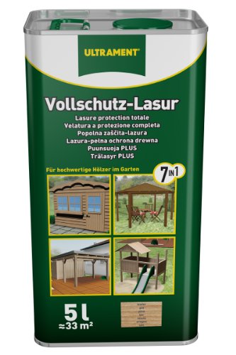 Ultrament 68258900195208 Vollschutz-Lasur 7-in-1 eiche 5 Liter