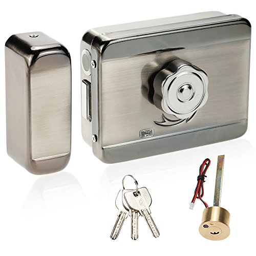 Preisvergleich Produktbild KKmoon Türschloss Elektrische Steuerung Zugang Stumm Lock für Türklingel Intercom Zutrittskontrollsystem Sicherheit