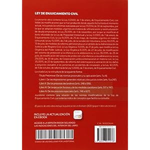 Ley de enjuiciamiento civil (Biblioteca de Legislación - Serie Menor, Band 62)