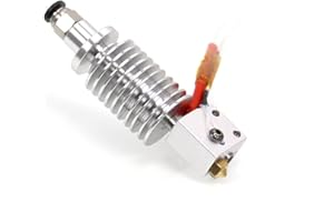 Iverntech 24 V 40 W Metal Hotend para Anycubic Vyper V5 J-Head 3D Extrusora de presión con 5 boquillas volcánicas de latón de 0,4 mm