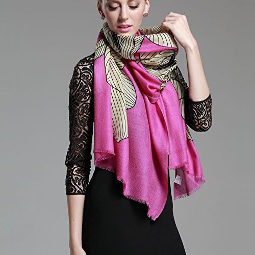 A long scarf, elegant wind, twill printing, flower pattern, and simple air scarf,Color number 5,68*190cm