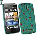 Produktbild Emartbuy® LCD Displayschutzfolie Und Rosengarten Harte Rückseite Protection Schutzhülle / Cover / Skin Für HTC Desire 500