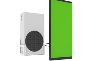 Monzlteck Wandhalterung für Xbox Serie S, aus Metall, vertikale Aufhängung an der Wand mit Power-Button links/rechts, Wandregalhalterung für XSS