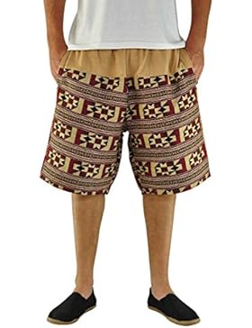 virblatt kurze Hose Herren Shorts im Ethno Look Hippie Hose Herren im Ethno Style Sommerhose als alternative Kleidung...