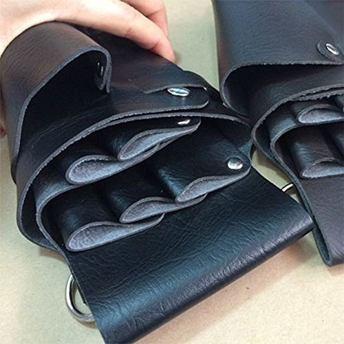 Saflyse Friseur-Tasche Werkzeugtasche Friseurtasche Scherentasche mit Schultergurt–Schwarz - 4