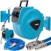 Produktbild MASKO® 30m Druckluftschlauch Aufroller automatisch 1/4" Anschluss - Schlauchtrommel Wandschlauchhalter Schlauchaufroller Druckluftschlauch-Aufroller Druckluftschlauch-trommel / Farbe: Blau, Größe: 30 Meter