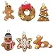 Produktbild Christbaumschmuck Weihnachten, Biback 12 STÜCKE Lebkuchenmann Anhänger Weihnachtsschmuck PVC Flexible Kleber Schlüsselanhänger Puppe Anhänger Dekoration Set