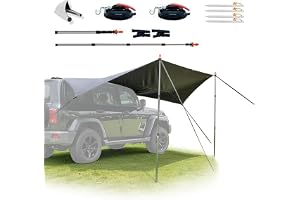 Unikka ComfortX Motor Tarp Bus solsegel med UV-skydd (UV80) & mörk beläggning; band eller sugkoppsmontering – passar för: Cam
