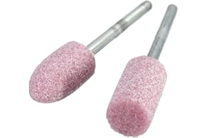 BUZZFASHION Jeu de 10 meules sur tige 4mm/5mm/6mm/8mm/10mm, polissage abrasif monté roue de meulage d'outil rotatoire en pierre pour outils rotatoires de Dremel