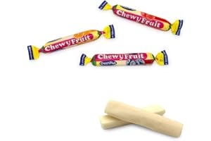 SENVIANDA Kaubonbons Kaustangen in verschiedenen Geschmacksrichtungen I 1 KG I einzeln Verpackt I ca. 250 Stück