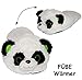 Produktbild Unbekannt XXL Pantoffel / Fußwärmer - für BEIDE Füße ZUSAMMEN - für ALLE GRÖSSEN & SUPERWARM -  Panda Bär / Teddy  - ohne Strom - für superwarme Füße - Tierhausschuhe..