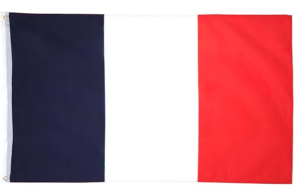 AZ FLAG - Drapeau France - 150x90 cm - Drapeau Français 100% Polyester Avec Oeillets Métalliques Intégrés - Pavillon 110 g