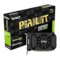 Palit NVIDIA GeForce GTX 1050 2 GB StormX GDDR5 Grafikkarte – Schwarz