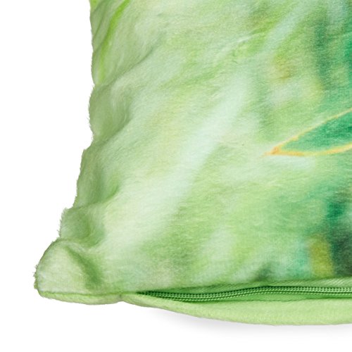 Relaxdays Badewannenkissen Bambus HBT ca. 10 x 37 x 17 cm extra weiches Nackenkissen für die Badewanne mit 2 Saugnäpfen als Wannenkissen oder Reisekissen mit Reißverschluss und waschbarem Bezug, grün - 6