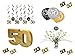 Produktbild Party Deko Set 50.Geburtstag 16 teilig Mann Frau gold silber Deko Komplettset