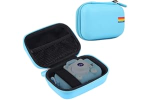 Leayjeen Funda Protectora para Camara Fotos Infantil Compatible con Faburo/SeHeTop/BNEHHOV/JOPHEK/Super Barley/SJCAMarnssien, Cumpleaño Regalos para de 3-12 Años(Solo Funda) Azul