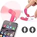 Price comparison product image Aventus (Pink) Aldi MEDION LIFE E5005 2-in1 Mini Micro USB Mobile Phone Cooling Fan Portable for both Android and Apple Devices/Smartphones