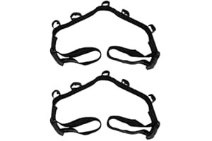 Nikou Auto Rutenständer Angelrutenhalter, 2 Stück Angel Ständer Befestigungsriemen Band Rutenhalter Stand Zahnstange Angelrute Lagerung Ruten für SUV, LKW, Van (Schwarz)