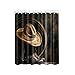 Produktbild OYOTIRC Cowboy Schwarz Filzhut Western Stiefel Vintage Style Stoff Polyester Bad Duschvorhang