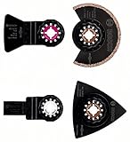 Cuatro accesorios Starlock para cortar azulejo blando, escofinar, fresar, raspar y hacer cortes de inmersión
