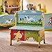 Fantasy Fields - Sunny Safari Animals themed Kids Storage Bench | Hand Crafted & Hand Painted Details | Child Friendly Water-based Paint