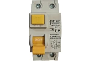 VIDOELETTRONICA Interruttore Differenziale Salvavita Interruttore Differenziale Gd219 1P + N 16A / 20A / 25A / 32A / 63A 230V 220V 50Hz / 60Hz Con Protezione Da Sovracorrente E Dispersione (10a)