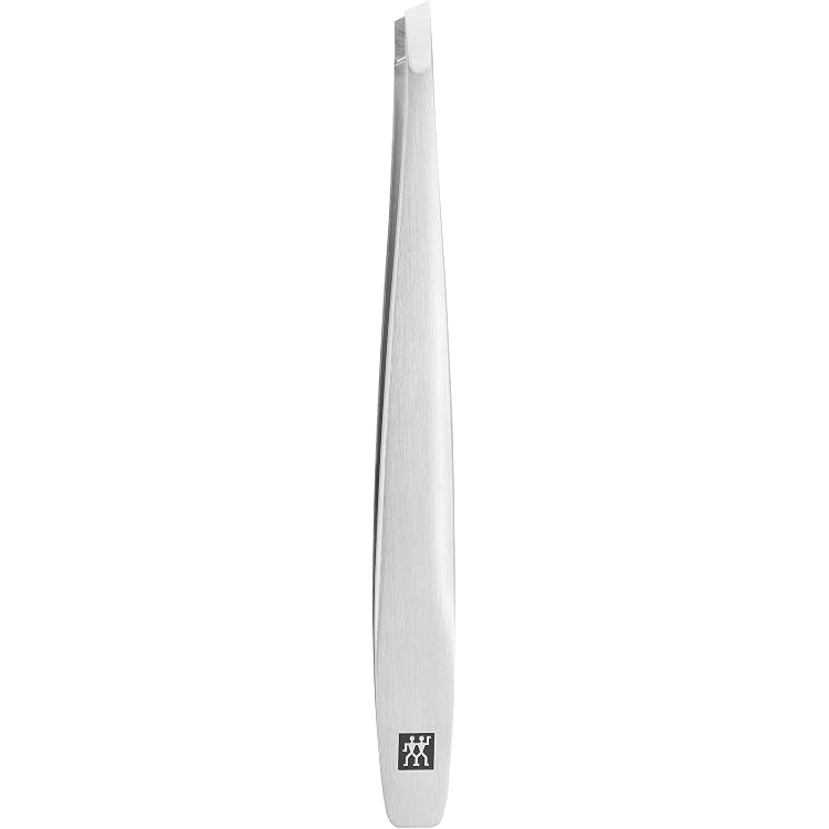 Nippes Solingen Pinzette Mit Abgewinkelter Spitze – Edelstahl, 9,5 Cm, Mattsilber, Made In Germany