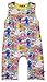 Piccalilly Organic Cotton Yellow Pink Blue Girls Fish Baby Romper