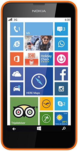 Smartphone Nokia Lumia 630 dual SIM  11 4  cm  4 5      avec   cran tactile  appareil photo 5  mpx  vid  o HD-Ready  Snapdragon  400  Quad-core 1 2  gHz  Windows Phone 8 1 