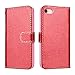 Produktbild SMART LEGEND iPhone 7 Hülle, iPhone 8 Hülle, Handyhülle Glitzer Bling Luxus Schutzhülle PU Leder Wallet Flip Case Bumper Lederhülle Ledercase Klapphülle Ultra Slim Dünn mit Kartenfach Standfunktion Klappbar Magnetisch Silikon Backcover Etui für Apple iPhone 7/ iPhone 8 - Rot