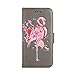 Produktbild GHC Taschen & Hüllen, Für Samsung Galaxy A5 2017 Geprägte Flamingo PU Leder Folio Standplatz-Abdeckung ( Color : Gray )