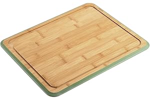 KESPER | Schneidbrett, Material: Bambus, Maße: 40 x 30 x 1,6 cm, Farbe: Braun, Grün | 58291