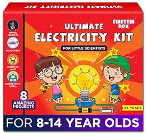 Einstein Box Electricity Kit | Science Project Kit | Electronic Circuits | Toys for Kids Age 7-14