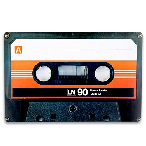 Kunststoff Tischsets Untersetzer im Retro 80er Style im 4er SET als Kasette, Testbild, Plattenspieler und Getthoblaster - 2