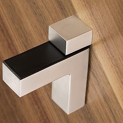 SOTECH 2 x SO-TECH® Taquet Étagère Verre HULK Chrome opaque Taquet Étagère Verre Console pour étagère en verre ou bois jusqu'à 45 mm d'épaisseur