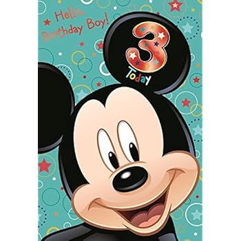 Disney mickey mouse happy birthday card: Amazon.co.uk: Toys &amp; Games