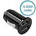 Produktbild solidBASIC 4,8A DUAL USB KFZ I LKW Adapter Auto Ladegerät USB-Charger für Honor View 10 - 4800 mA - SCHWARZ I BLACK