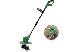 Mellif Akku Gartenfräse für Makita Akku 18V, elektrische Motorhacke mit 22cm Arbeitsbreite,15 cm Arbeitstiefe, Akku Bodenhacke für Bodenbearbeitung (Akku Nicht Enthält)