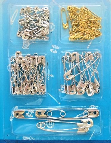 90 Sicherheitsnadeln in 5 Größen - 2