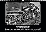  Unter Dampf - Eisenbahnromantik in schwarz-weiß (Wandkalender 2019 DIN A3 quer): Feuer - Wasser - Kohle - Volldampf-Emotionen in schwarz-weiß! (Monatskalender, 14 Seiten ) (CALVENDO Technologie)